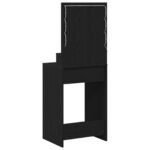 vidaXL Toaletný stolík Čierny dub 50 x 41 x 135 cm Kompozitné drevo – Obrázok 6