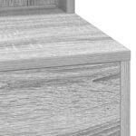 vidaXL toaletný stôl so svetlami LED v Grey Sonoma - 50 x 41 x 135 cm – Obrázok 7