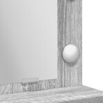 vidaXL toaletný stôl so svetlami LED v Grey Sonoma - 50 x 41 x 135 cm – Obrázok 8