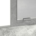 vidaXL Toaletný stolík so zásuvkami Betónová šedá 79x41x140 cm – Obrázok 10