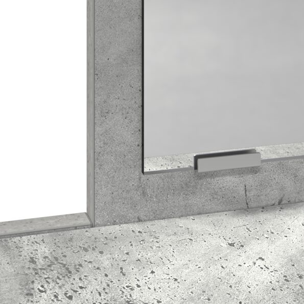 vidaXL Toaletný stolík so zásuvkami Betónová šedá 79x41x140 cm – Obrázok 10