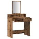 vidaXL Toaletný stolík Staré drevo 79 x 41 x 140 cm Kompozitné drevo – Obrázok 5