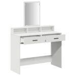 vidaXL Toaletný stolík Biela 100 x 41 x 140 cm Kompozitné drevo – Obrázok 5