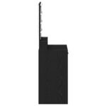 vidaXL Toaletný stolík Čierna 50 x 41 x 140 cm Kompozitné drevo – Obrázok 6