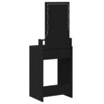 vidaXL Toaletný stolík Čierna 50 x 41 x 140 cm Kompozitné drevo – Obrázok 7