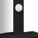vidaXL Toaletný stolík Čierna 50 x 41 x 140 cm Kompozitné drevo – Obrázok 9