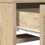 vidaXL Toaletný Stolík s LED Svetlami - Sonoma Dub - 50x41x140 cm – Obrázok 10