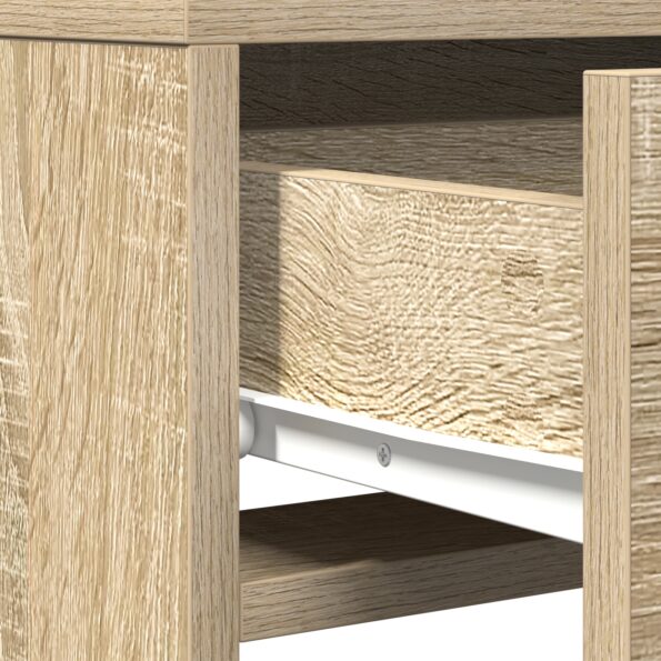vidaXL Toaletný Stolík s LED Svetlami - Sonoma Dub - 50x41x140 cm – Obrázok 10