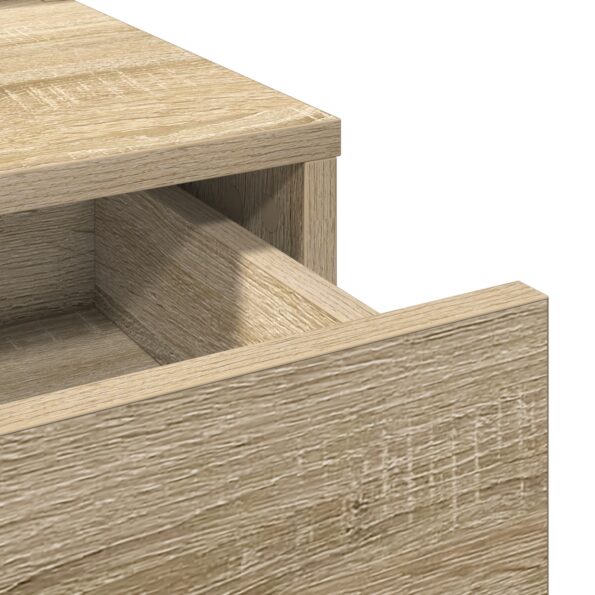 vidaXL Toaletný Stolík s LED Svetlami - Sonoma Dub - 50x41x140 cm – Obrázok 8