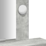 vidaXL toaletný stolík s LED svetlami Betónová šedá 50x41x140 cm – Obrázok 9