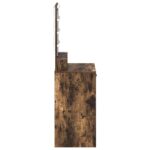 vidaXL Toaletný stolík so svetlami LED Dymený dub 50x41x140 cm – Obrázok 6