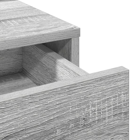 Toaletný stolík vidaXL s LED svetlami, sivý Sonoma, 50x41x140 cm – Obrázok 8