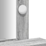 Toaletný stolík vidaXL s LED svetlami, sivý Sonoma, 50x41x140 cm – Obrázok 9