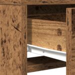 vidaXL Toaletný stolík s LED svetlami Starožitné drevo 50x41x140 cm – Obrázok 10