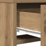 vidaXL Toaletný stolík Hnedá 50 x 41 x 140 cm Kompozitné drevo – Obrázok 10