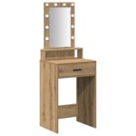 vidaXL Toaletný stolík Hnedá 50 x 41 x 140 cm Kompozitné drevo – Obrázok 2