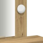 vidaXL Toaletný stolík Hnedá 50 x 41 x 140 cm Kompozitné drevo – Obrázok 9