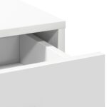 vidaXL Toaletný stolík Biela 79 x 41 x 140 cm Kompozitné drevo – Obrázok 8