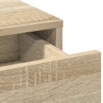 vidaXL Toaletný stolík s LED svetlami, Sonoma dub, 79x41x140 cm – Obrázok 8