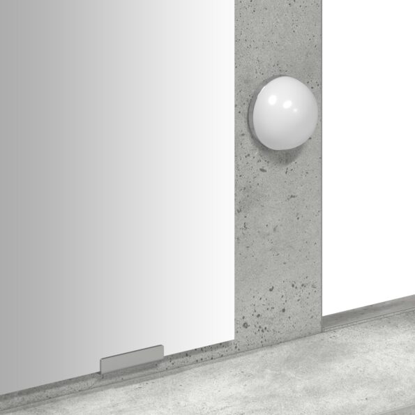 vidaXL Toaletný stolík s LED svetlami, betónovo šedý, 79x41x140 cm – Obrázok 9