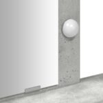 vidaXL Toaletný stolík s LED svetlami Betonová šedá 100x41x140 cm – Obrázok 9