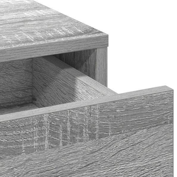 vidaXL Toaletný stolík s LED svetlami Šedá Sonoma 100x41x140 cm – Obrázok 8