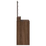 vidaXL Toaletný stolík so svetlami LED, hnedý dub, 100x41x140 cm – Obrázok 6