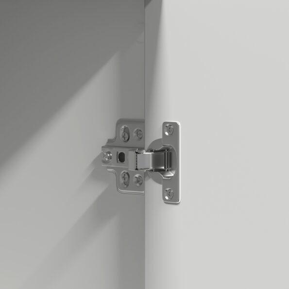 vidaXL Toaletný stolík s LED svetlami Biele 102x33x135 cm – Obrázok 9