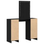 vidaXL Toaletný stolík Čierna 102 x 33 x 135 cm Kompozitné drevo – Obrázok 7