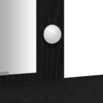 vidaXL Toaletný stolík Čierna 102 x 33 x 135 cm Kompozitné drevo – Obrázok 8