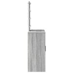 vidaXL Toaletný stolík Sivá 102 x 33 x 135 cm Kompozitné drevo – Obrázok 6