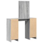 vidaXL Toaletný stolík Sivá 102 x 33 x 135 cm Kompozitné drevo – Obrázok 7