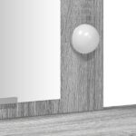 vidaXL Toaletný stolík Sivá 102 x 33 x 135 cm Kompozitné drevo – Obrázok 8