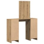 vidaXL Toaletný stolík s LED svetlami umelecký dub 102x33x135 cm – Obrázok 7