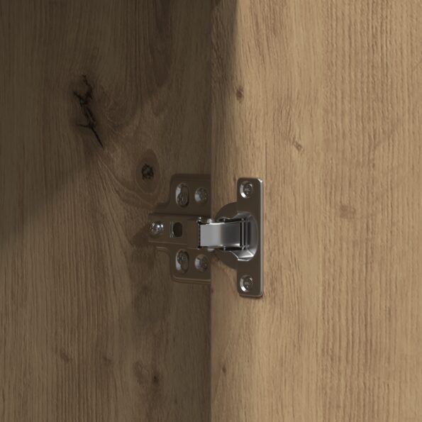 vidaXL Toaletný stolík s LED svetlami umelecký dub 102x33x135 cm – Obrázok 9