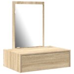 vidaXL Toaletný stolík Hnedá 60 x 40 x 70 cm Kompozitné drevo – Obrázok 2