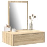vidaXL Toaletný stolík Hnedá 60 x 40 x 70 cm Kompozitné drevo – Obrázok 3