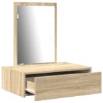 vidaXL Toaletný stolík Hnedá 60 x 40 x 70 cm Kompozitné drevo – Obrázok 5