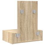 vidaXL Toaletný stolík Hnedá 60 x 40 x 70 cm Kompozitné drevo – Obrázok 8