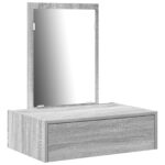 vidaXL Toaletný stolík Sivá 60 x 40 x 70 cm Kompozitné drevo – Obrázok 2