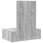 vidaXL Toaletný stolík Sivá 60 x 40 x 70 cm Kompozitné drevo – Obrázok 8