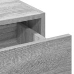 vidaXL Toaletný stolík Sivá 60 x 40 x 70 cm Kompozitné drevo – Obrázok 9