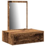 vidaXL Toaletný stolík Hnedá 60 x 40 x 70 cm Kompozitné drevo – Obrázok 2