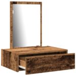 vidaXL Toaletný stolík Hnedá 60 x 40 x 70 cm Kompozitné drevo – Obrázok 5