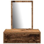 vidaXL Toaletný stolík Hnedá 60 x 40 x 70 cm Kompozitné drevo – Obrázok 6