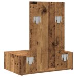 vidaXL Toaletný stolík Hnedá 60 x 40 x 70 cm Kompozitné drevo – Obrázok 8