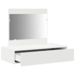 vidaXL Toaletný stolík Biela 83 x 40 x 70 cm Kompozitné drevo – Obrázok 5