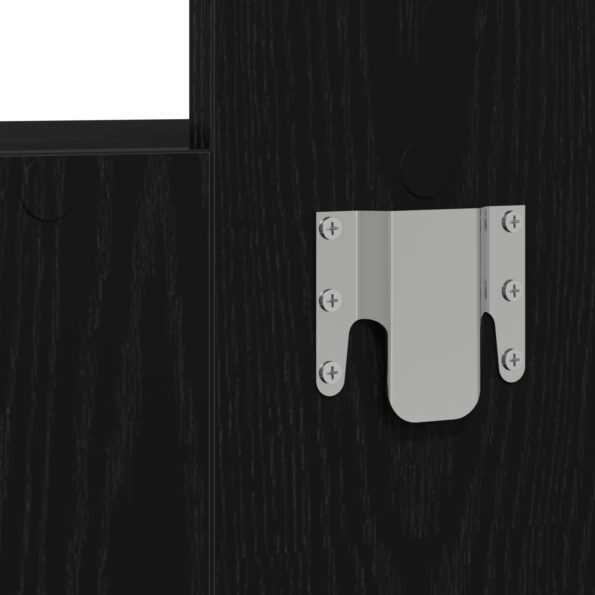 vidaXL Závesný toaletný stôl Čierny dub 83x40x70 cm – Obrázok 10