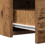 vidaXL Nástenný toaletný stolík Staré drevo 83x40x70 cm – Obrázok 11