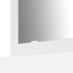 vidaXL Nástenný zrkadlový toaletný stolík Biela 100x40x70 cm – Obrázok 10